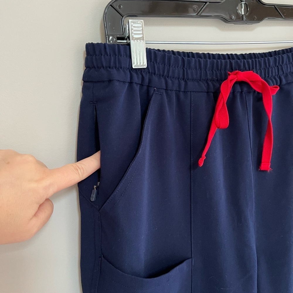 Mediclo FYSEL Kume 2.0 Versatile Cargo Straight Leg Scrub Pants Navy Blue Small - Picture 6 of 14